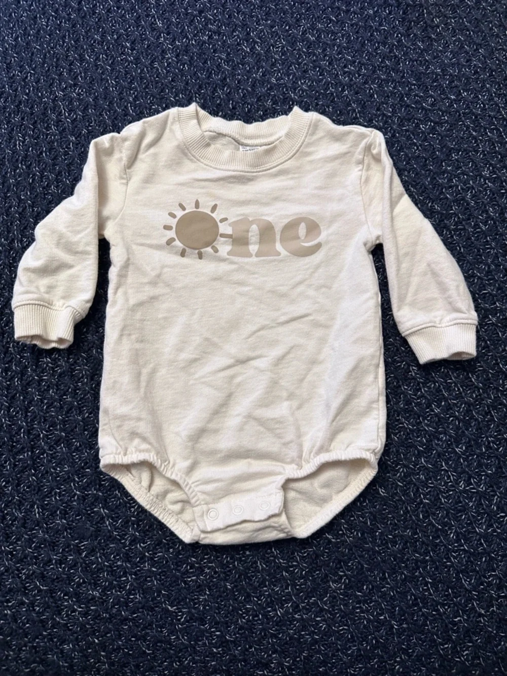 Carter’s One Sun Graphic Sweatshirt Bodysuit 18M - Picture 1 of 2